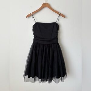 Francesca’s Dora Strapless Glitter Mini Dress